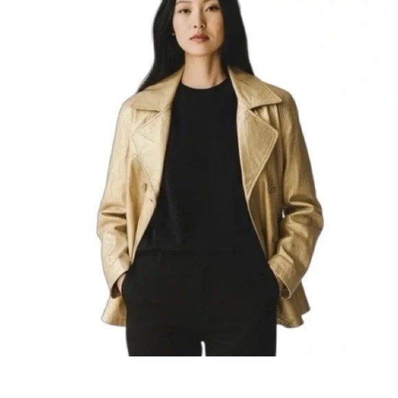 Sante Fe Gold Leather Jacket 10 - Picture 6 of 11